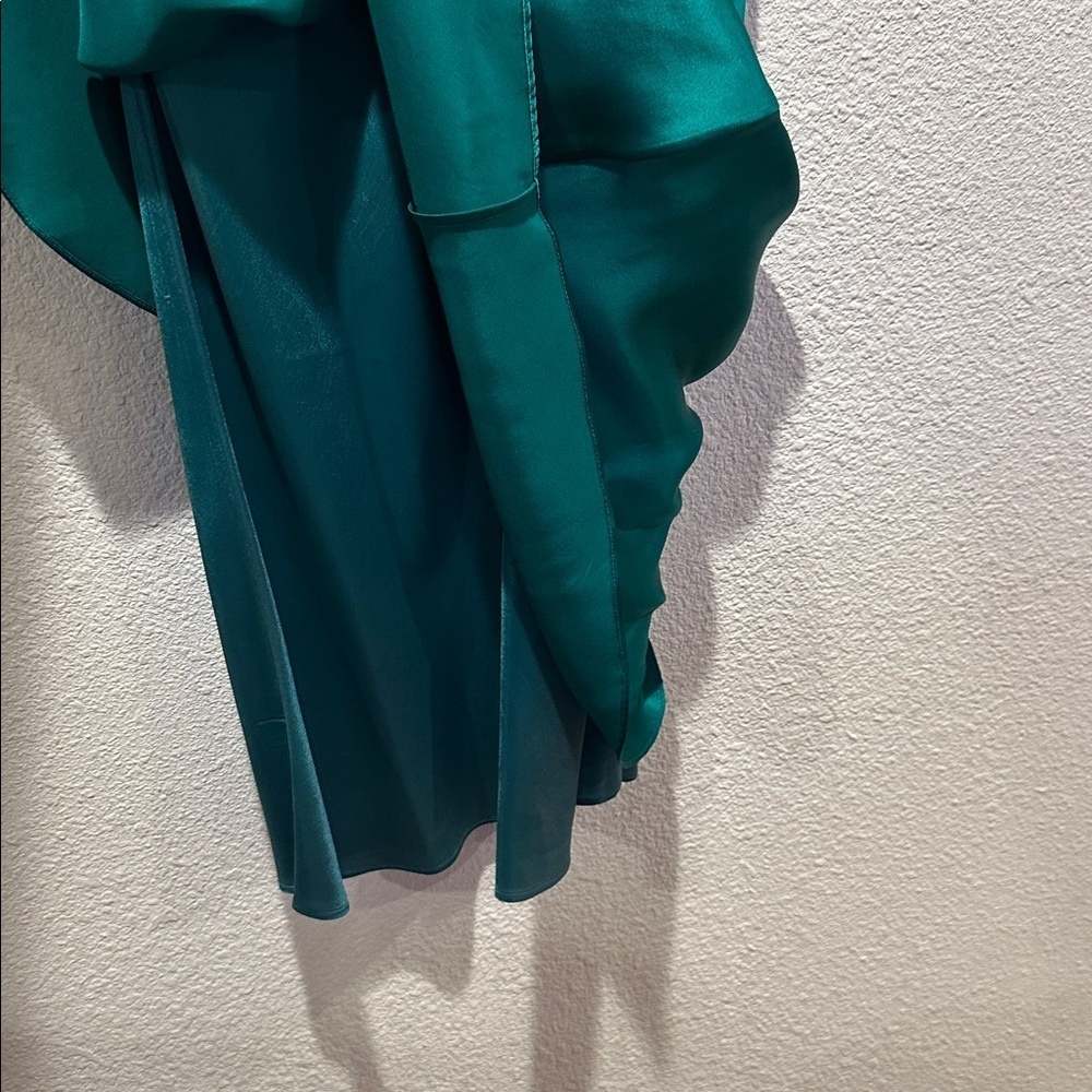 Banana Republic Strapless Dress in Teal 100% Silk - Picture 6 of 7